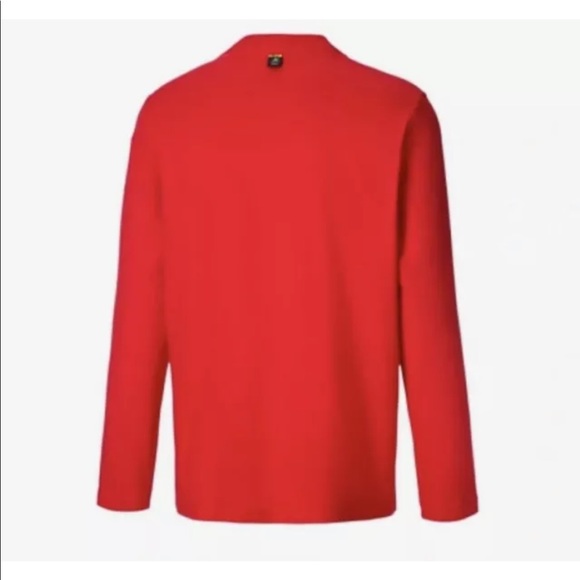 NWT Mens Puma x Peanuts Snoopy Basketball Long Sleeve Red T-shirt Sz Medium - Picture 2 of 10